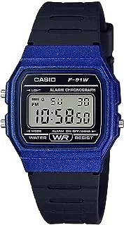 Casio Unisex Grey Dial Resin Band Watch F 91Wm 2Adf, Digital