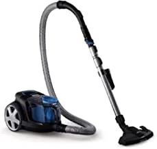 PHILIPS PowerPro Compact black: 1800W, 330W suction power, Power Cyclone 5 technology, integrated brush, HEPA filter, 1.5L dust capacity FC9350/61