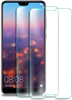 [2Pack] واقي شاشة Huawei P20 pro ، صلابة 9H HD Clear Bubble Free ، واقي شاشة من الزجاج المقوى عالي الاستجابة