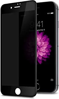 واقي شاشة زجاجي مقاوم للتجسس للخصوصية لهاتف iPhone 7PLUS / 8PLUS 3D زجاج مقوى 9H صلابة كاملة التغطية (أبيض)