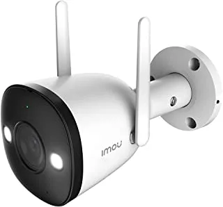 Imou 2K Pro IP 67 Outdoor Wifi Camera Color Night VisionSupports Up To 256Gb Sd CardBuilt-In Hotspot Ai Human Detection Spotlight Alexa Google Assistant Bullet 2E 4Mp