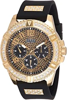 GUESS Men's Quartz Watch with Analog Display and Silicone Strap W1132G1