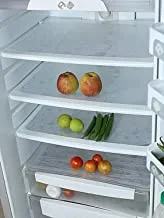 Kuber Industries Multipurpose Mats|Refrigerator Mat|Drawer, Cabinet Mats|Water Proof Anti-Slip Mat|8 Piece (White)