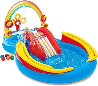 Intex 57453Np Rainbow Ring Play Center ,2 Years And Above, Multi Color