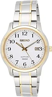 Seiko Mens Quartz Watch, Analog Display and Stainless Steel Strap
