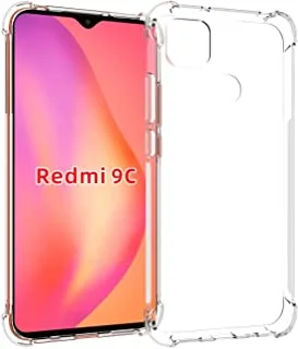 جراب كريستال شفاف لهاتف Xiaomi Redmi 9C ، جراب ممتص للصدمات TPU ناعم [4 حماية زوايا]