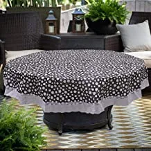 Kuber IndUStries Pvc 4 Seater Round Table Cover 60X 60 (Grey)