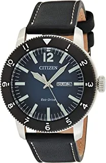 Citizen Men's Eco-Drive Leather Analog Watch - AW0077-19L