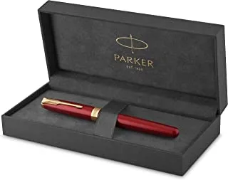 Parker Sonnet Rollerball Pen | Red Lacquer with Gold Trim | Fine Point Black Ink | Gift Box| 8548