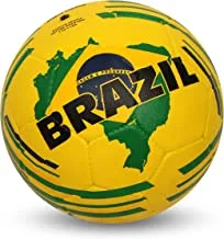Nivia Country Colour Rubber Football (Size: 5, Color : Multicolour, Ideal for : Training/Match)