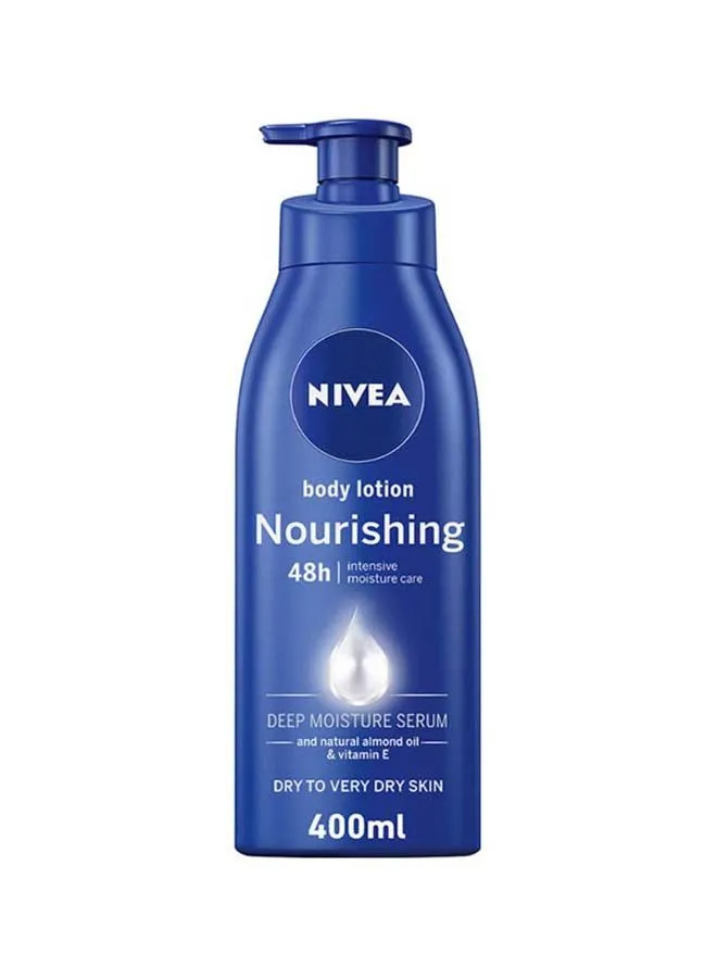 NIVEA Nourishing Body Lotion, Almond Oil And Vitamin E, Extra Dry Skin 400ml