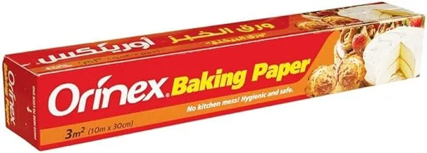 Orinex Baking Paper Roll 3 m2(10mX30cm), Silver