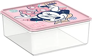 Cosmoplast Disney Mickey & Friends Girls Plastic Storage Box 8 Liters, Ifdimfgcn181, L 32.5 X W 32.5 X H 13.9