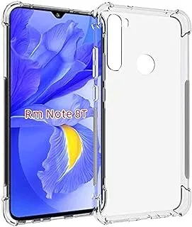 Xiaomi Redmi Note 8T Case Cover Protective Shock-Absorption Bumper Transparent Case for Xiaomi Redmi Note 8T by Nice.Store.UAE (Clear)