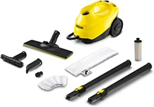 Karcher - SC3 Easy Fix Steam Cleaner, 1900 W, 3.5 bar steam pressure, 1 Liter tank capacity, Heats up in just 30 seconds, Kills 99.99% of viruses & bacteria, Made in Germany