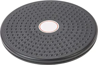 Hirmoz Waist Ab Trimmer Twist Board Machine By Iron Master, Large Abdominal Exercise Equipment Disc With Workout Floor Mat - For Slimming Waist And Strengthening Abs Core At Home, Black, Ir97331