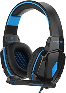 KOTION EACH G4000 USB 3.5mm Gaming headphone With Microphone Stereo Bass Gamer Headsets LED Lights 20*8*18, Wired