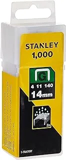 Stanley 1-Tra709T 14mm Heavy-Duty Staple (1000 Pieces), Yellow