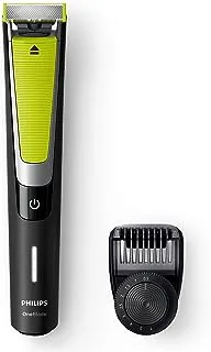 PHILIPS OneBlade Pro Shaver & Trimmer, Black/Lime Green/Silver, QP6505/23. 2 years warranty