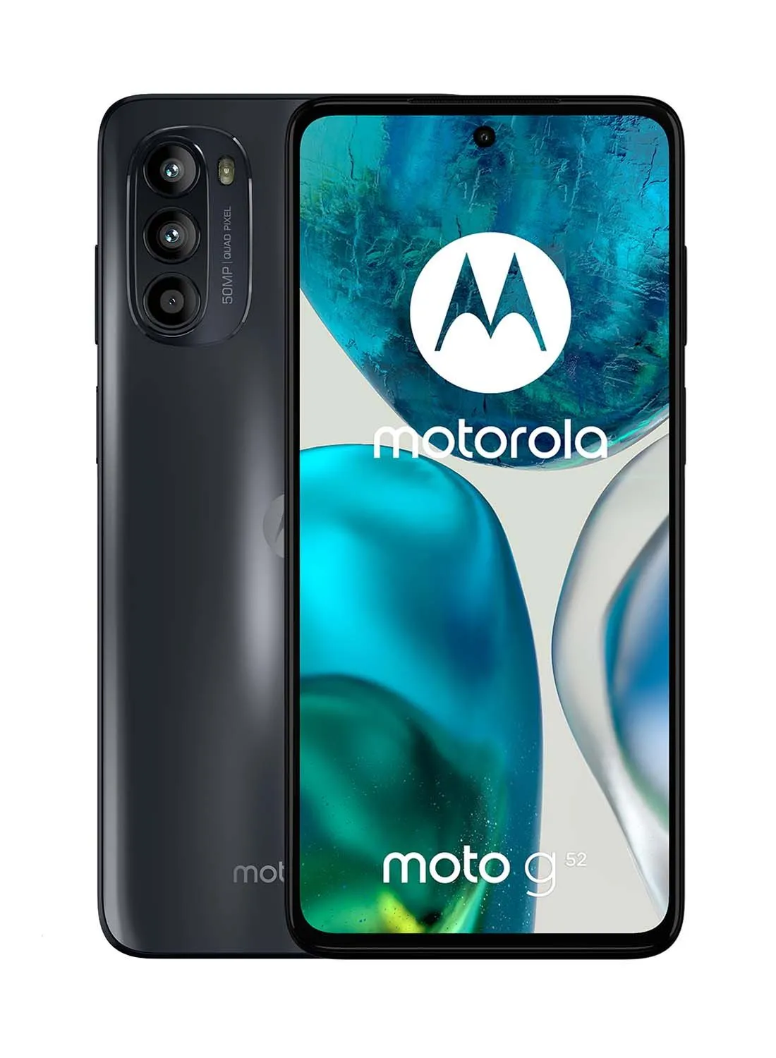 Motorola Moto G52 Dual SIM Charcoal Gray 6GB RAM 128GB 4G LTE - إصدار الشرق الأوسط