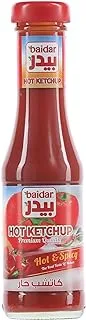 Baidar Hot Tomato Ketchup Bottle, 340G - Pack Of 1