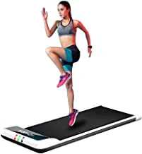 COOLBABY Fitness Walking Machine 2 in 1 Ultra Thin Smart Treadmill, white