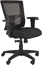 Mahmayi Isu 95551 Ergonomic Mesh Chair - Low Back Chair (Black)