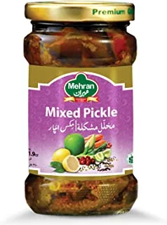 Mehran Mixed Pickle Jar, 340 G, Green