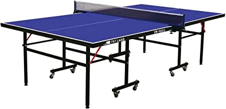 SKY LAND Table Tennis Table Foldable Ping Pong Table - TT Table Blue Em-8003 Single Movable