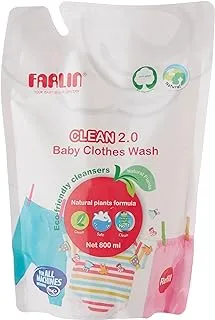 Farlin Clean 2.0 Baby Clothes Detergent, 4X800 Ml Refill Packs