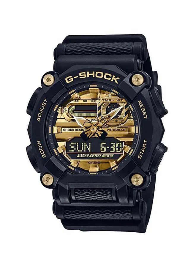 ساعة يد جي شوك انالوج ورقمية 50 مم - اسود - GA-900AG-1ADR
