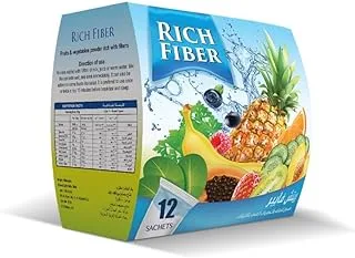 Rich Fiber Fruits And Vegetables Powder Rich With Fibers, 12 Sachets - Pack Of 1