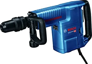BOSCH - GSH 11E demolition hammer with SDS max, 1500 Watt, the specialist tool for breakthroughs and demolition work, extreme impact force of 16.8 joules for high material removal rate