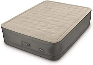 Intex Queen Premaire Elevated Airbed - W220-240V Built-In Pump Grey 152x203x46 cm, 64926