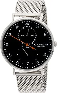 COACH Men's Black Dial Stainless Steel Watch - 14602477