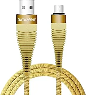 كابل شحن ونقل بيانات USB ، نوع مايكرو متوافق مع هواتف أندرويد. داتازون ، ذهبي DZ-SM01B