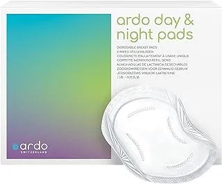 ARDO Day and Night Disposable Breast Pads Non Slip, 60 Pieces, White - Pack of 1