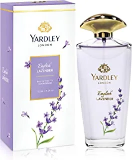 Yardley English Lavender, Floral aromatic freshness, relaxing and calming scent, EDT 125ml