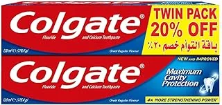 Colgate Maximum Cavity Protection Great Regular Flavour Toothpaste, 120ml - 2 pack