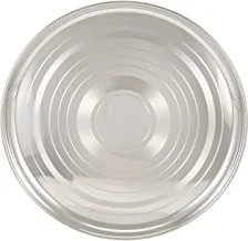 RAJ STAINLESS STEEL SILVER TOUCH PLATE, 31 CM, STCP13, DINNER PLATE, SERVEWARE, SERVING PLATE, RICE PLATE