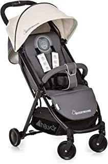 Hauck Swift Plus Lightweight PUShchair Up To 18 Kg With Lying Position From Birth, Extra Small Folding, Carrying Strap, Large Basket - Mickey Cool Vibes - Grey