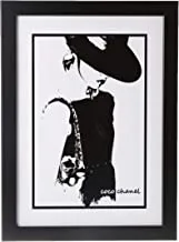 Art Wall Print With Wood Frame Chanel