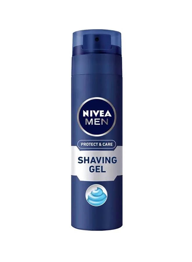 NIVEA MEN Protect & Care Shaving Gel, Aloe Vera, 200ml