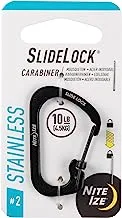 Nite Ize Stainless Steel #2 Slidelock Carabiner, Black