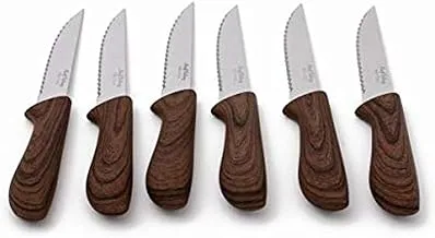 6-grain brown saw knife set