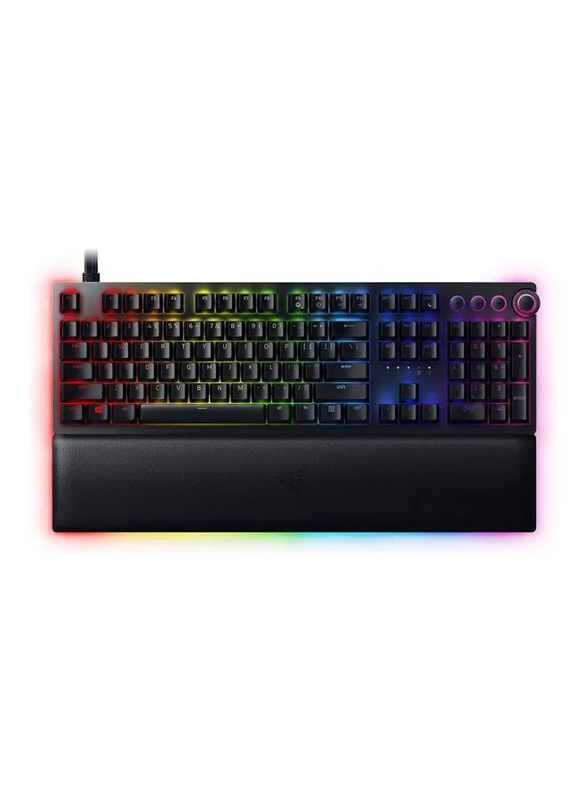 RAZER Huntsman V2 Optical Gaming Keyboard With Near-Zero Input Latency ,Linear Optical Switches Gen-2, Doubleshot Pbt Keycaps, Sound Dampening Foam - Linear Optical Switch (Red) - US
