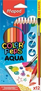 Maped Color Peps Aqua Pencils 12Clr, 836011Zv