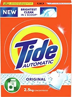 Tide automatic laundry powder detergent, original scent, 2.5 kg