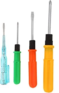 BMB TOOLS 0838-002 4-Piece Screwdriver With Electric Tester Multicolour 7inch