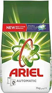 Ariel Laundry Powder Detergent with Dual Enzyme Technology, Original Scent, Suitable for Automatic Machines, 7 Kg